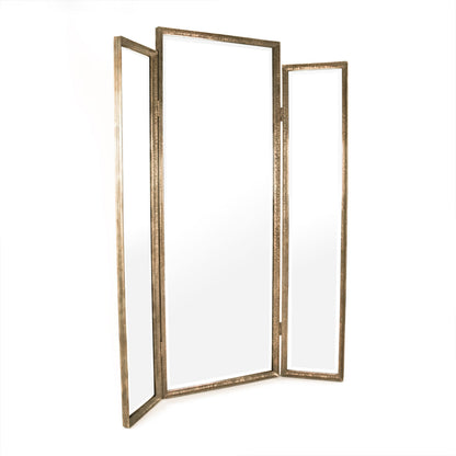 Albus Mirror by Zentique in distressed bronze and metal, mirror, mdf. Made from metal, mirror, mdf in a traditional style.