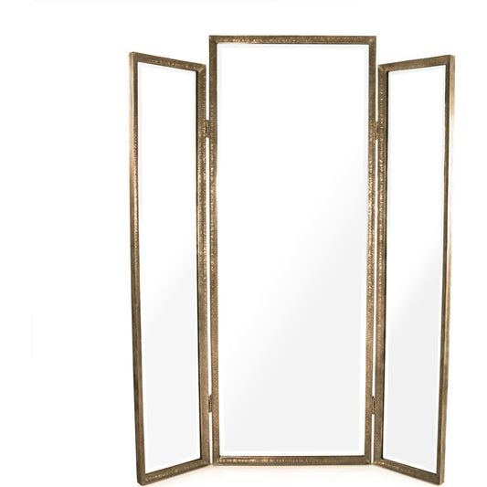 Albus Mirror by Zentique in distressed bronze and metal, mirror, mdf. Made from metal, mirror, mdf in a traditional style.