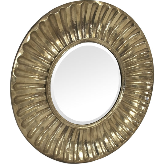 Soleste Mirror by Zentique in gold and metal, mirror, mdf. Made from metal, mirror, mdf in a modern style.