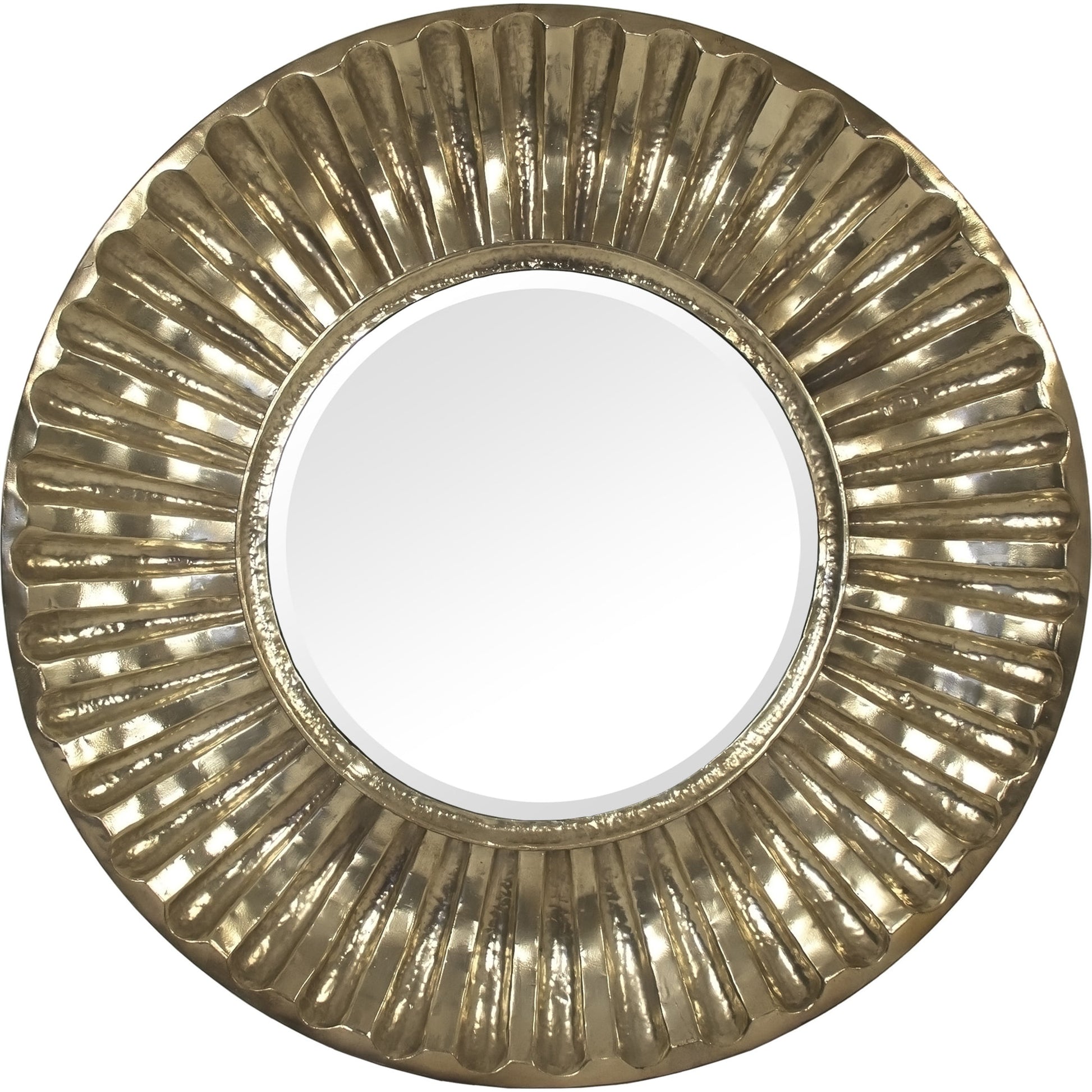 Soleste Mirror by Zentique in gold and metal, mirror, mdf. Made from metal, mirror, mdf in a modern style.