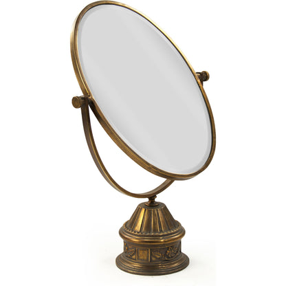 Cerise Mirror by Zentique in distressed gold and iron, mirror, mdf. Made from iron, mirror, mdf in a traditional style.