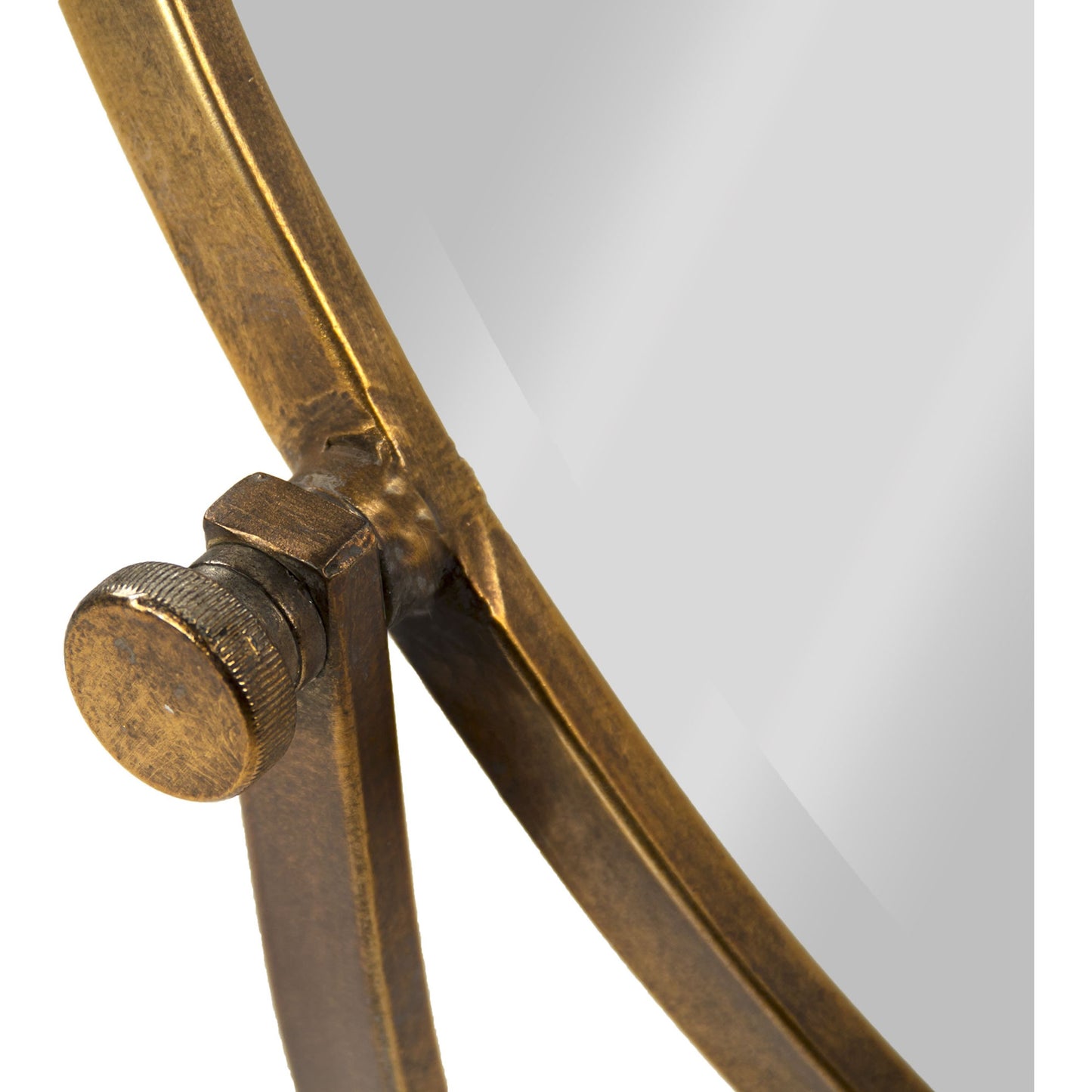 002 S-336871 | Additional Silo | Cerise Mirror by Zentique in distressed gold and iron, mirror, mdf. Made from iron, mirror, mdf in a traditional style.