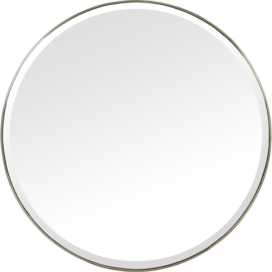 Lacia Mirror by Zentique in distressed gold and metal, mirror, mdf. Made from metal, mirror, mdf in a modern style.