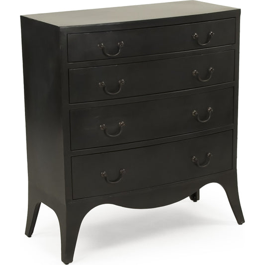 Landis Dresser by Zentique in dark gray and metal. Made from metal in a modern style.