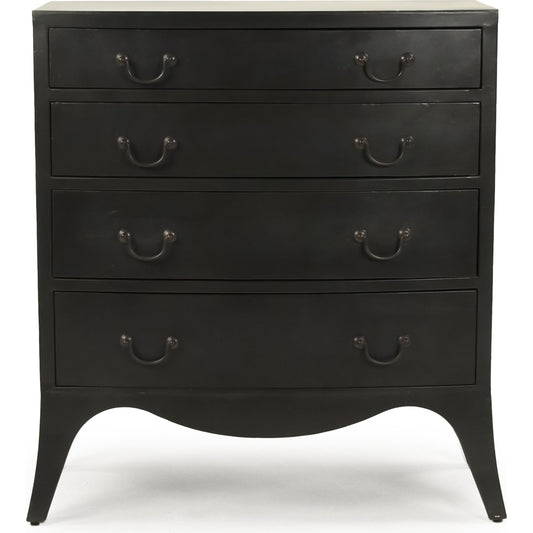 Landis Dresser by Zentique in dark gray and metal. Made from metal in a modern style.