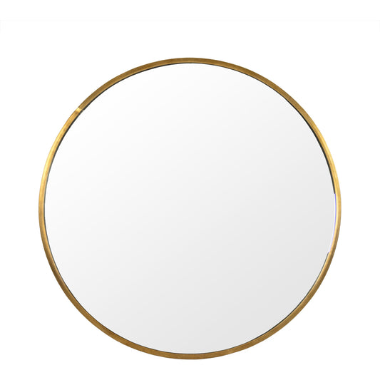 Gosse Mirror by Zentique in antique gold and metal, mirror, mdf. Made from metal, mirror, mdf in a modern style.