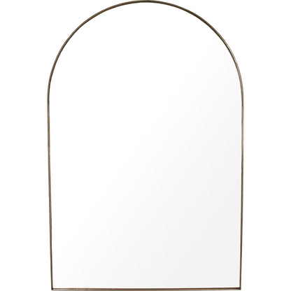 Helga Mirror by Zentique in antique gold and metal, mirror, mdf. Made from metal, mirror, mdf in a modern style.