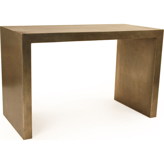 Aristide Console by Zentique in distressed gold and iron. Made from iron in a modern style.