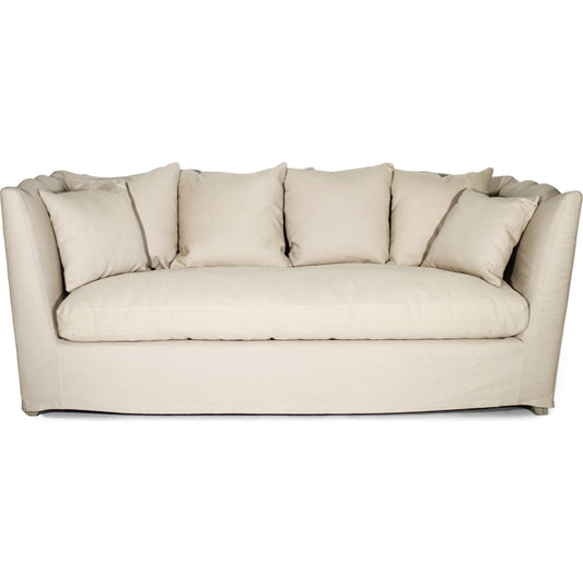 Aragon Sofa by Zentique in limed gray oak. Made from limed grey oak in a modern style.