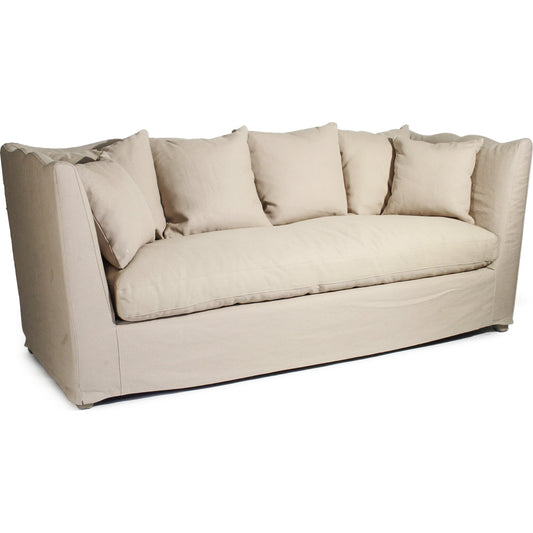 Aragon Sofa by Zentique in limed gray oak. Made from limed grey oak in a modern style.