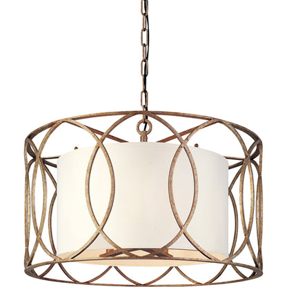 Sausalito Pendant by Troy. Made from hand worked iron in a transitional style.