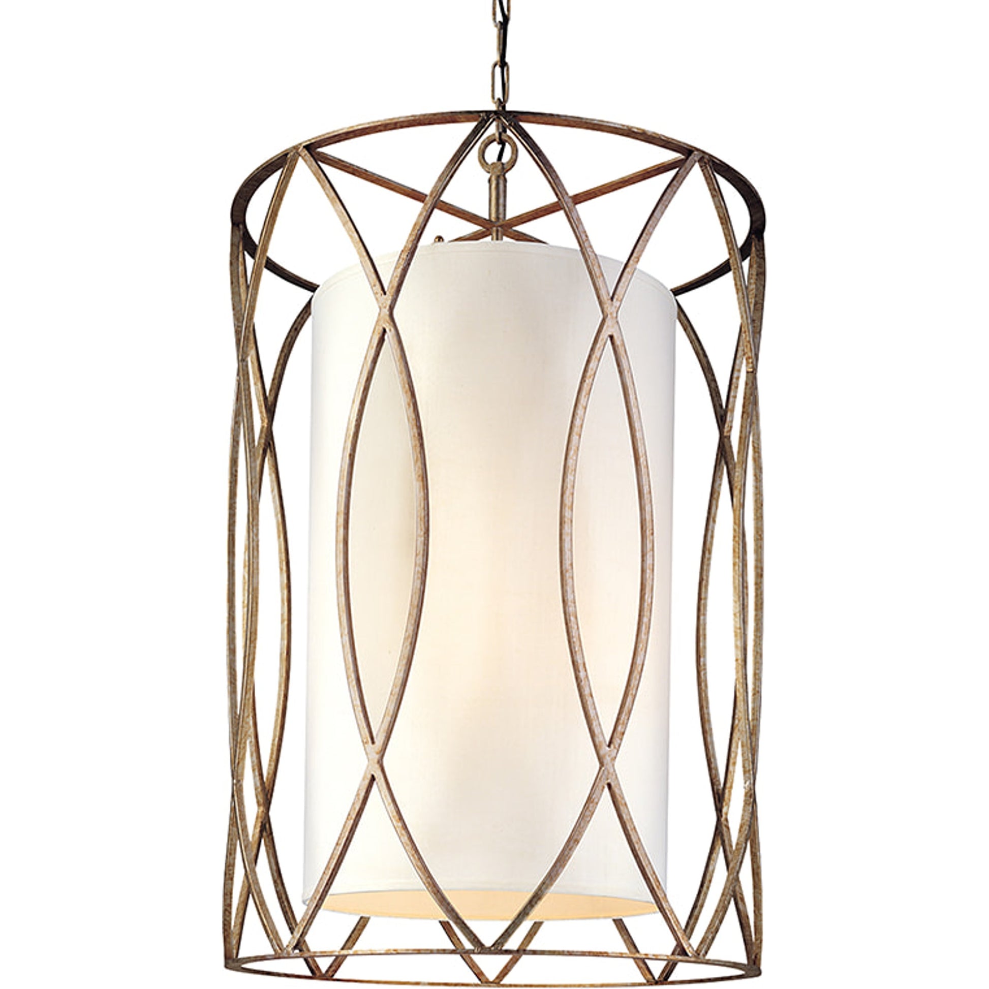 Sausalito Pendant by Troy. Made from hand worked iron in a transitional style.