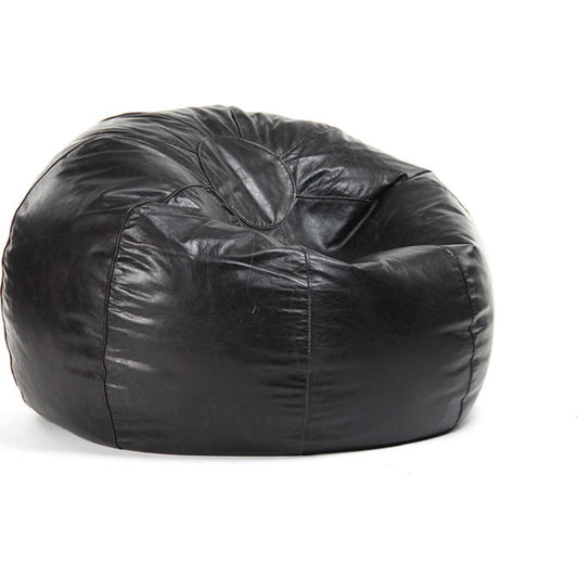 Bean Bag Seating by Zentique in black leather. Made from unique in a modern style.