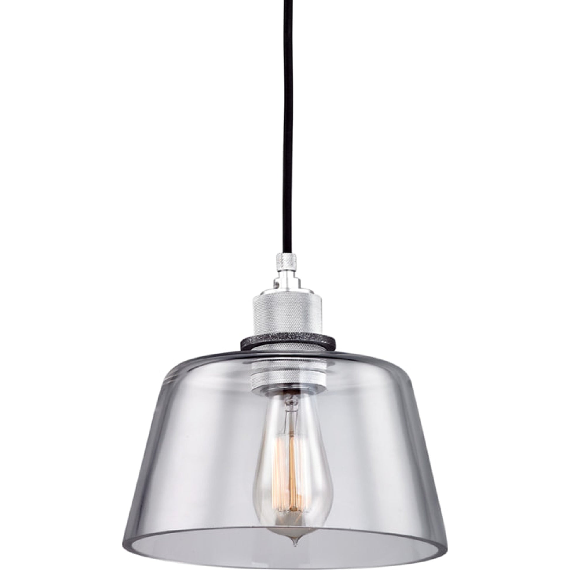 Audiophile Cluster Chandelier by Troy in old silver polished aluminum. Made from hand-worked iron in a modern style.