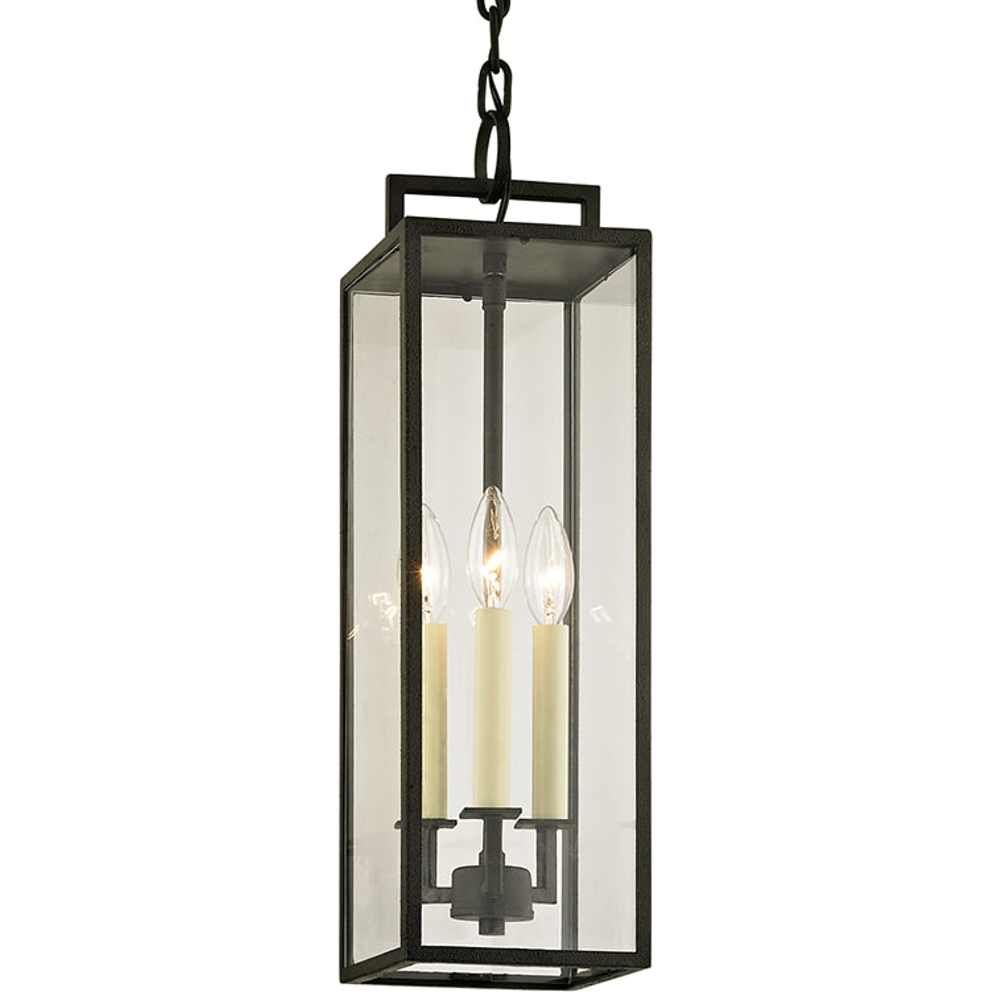 Beckham Hanger by Troy in polished stainless. Made from stainless steel in a transitional style.