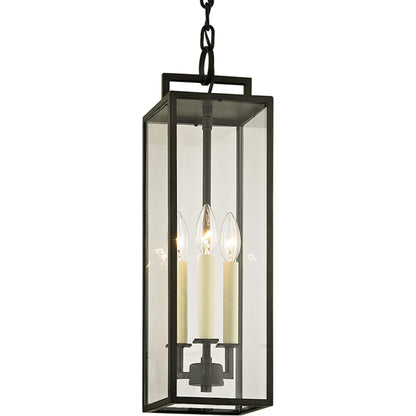 Beckham Hanger by Troy in polished stainless. Made from stainless steel in a transitional style.
