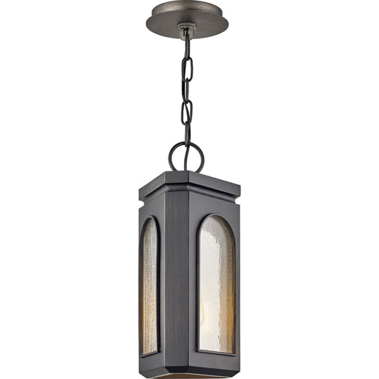 Alton Hanger by Troy in graphite. Made from stainless steel in a modern style.