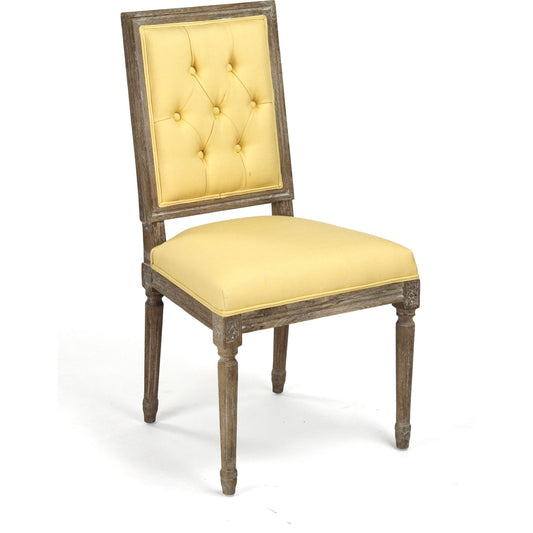 Louis Cowhide Side Chair by Zentique. Made from unique in a traditional style.