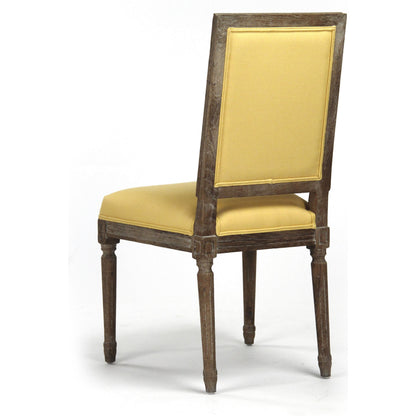 Louis Cowhide Side Chair by Zentique. Made from unique in a traditional style.