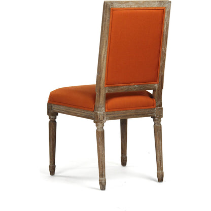 Louis Cowhide Side Chair by Zentique. Made from unique in a traditional style.