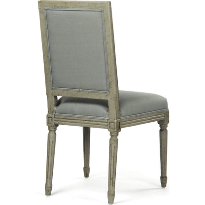 Louis Cowhide Side Chair by Zentique. Made from unique in a traditional style.