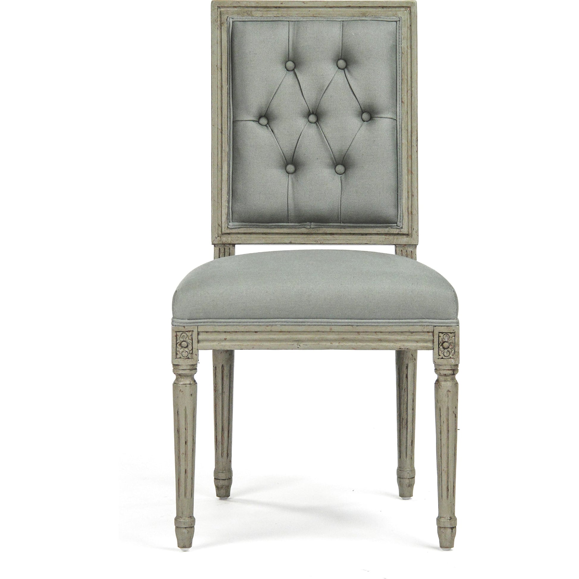 Louis Cowhide Side Chair by Zentique. Made from unique in a traditional style.