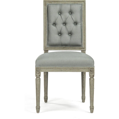 Louis Cowhide Side Chair by Zentique. Made from unique in a traditional style.
