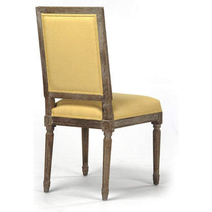 Louis Cowhide Side Chair by Zentique. Made from unique in a traditional style.