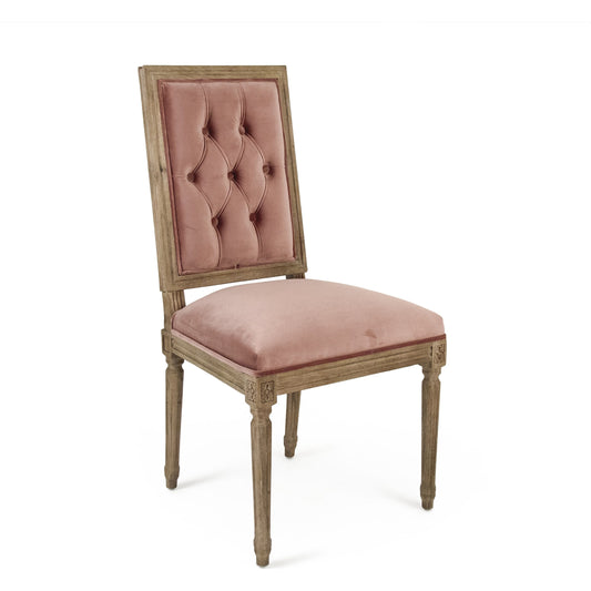 Louis Cowhide Side Chair by Zentique. Made from unique in a traditional style.