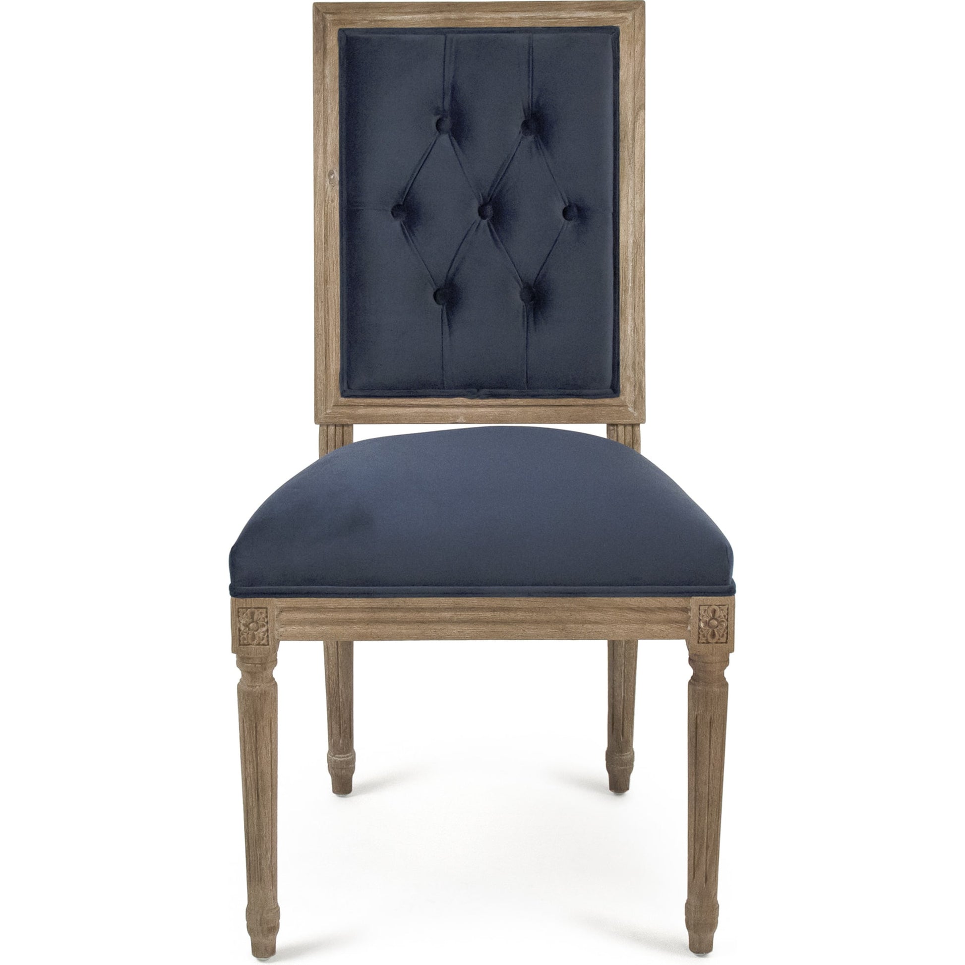 Louis Cowhide Side Chair by Zentique. Made from unique in a traditional style.