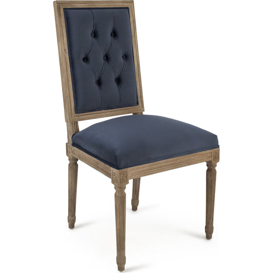 Louis Cowhide Side Chair by Zentique. Made from unique in a traditional style.