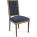Louis Cowhide Side Chair by Zentique. Made from unique in a traditional style.