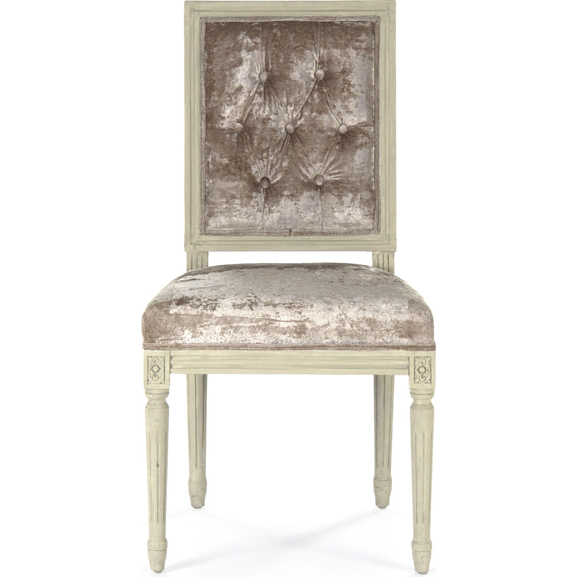 Louis Cowhide Side Chair by Zentique. Made from unique in a traditional style.