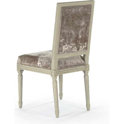 Louis Cowhide Side Chair by Zentique. Made from unique in a traditional style.
