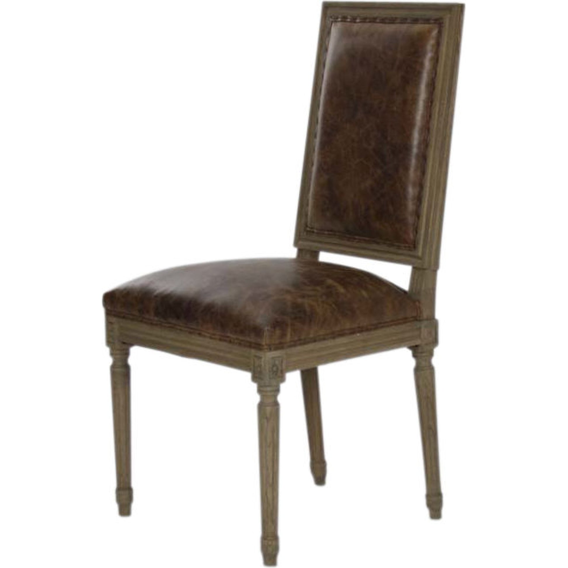 Louis Cowhide Side Chair by Zentique. Made from unique in a traditional style.
