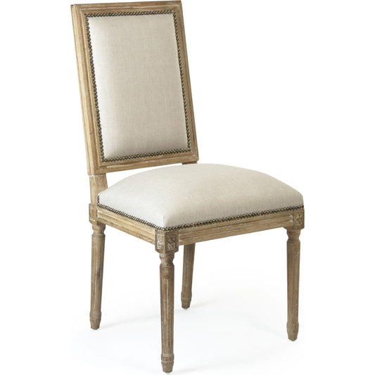 Louis Cowhide Side Chair by Zentique. Made from unique in a traditional style.