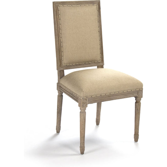 Louis Cowhide Side Chair by Zentique. Made from unique in a traditional style.
