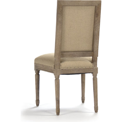 Louis Cowhide Side Chair by Zentique. Made from unique in a traditional style.