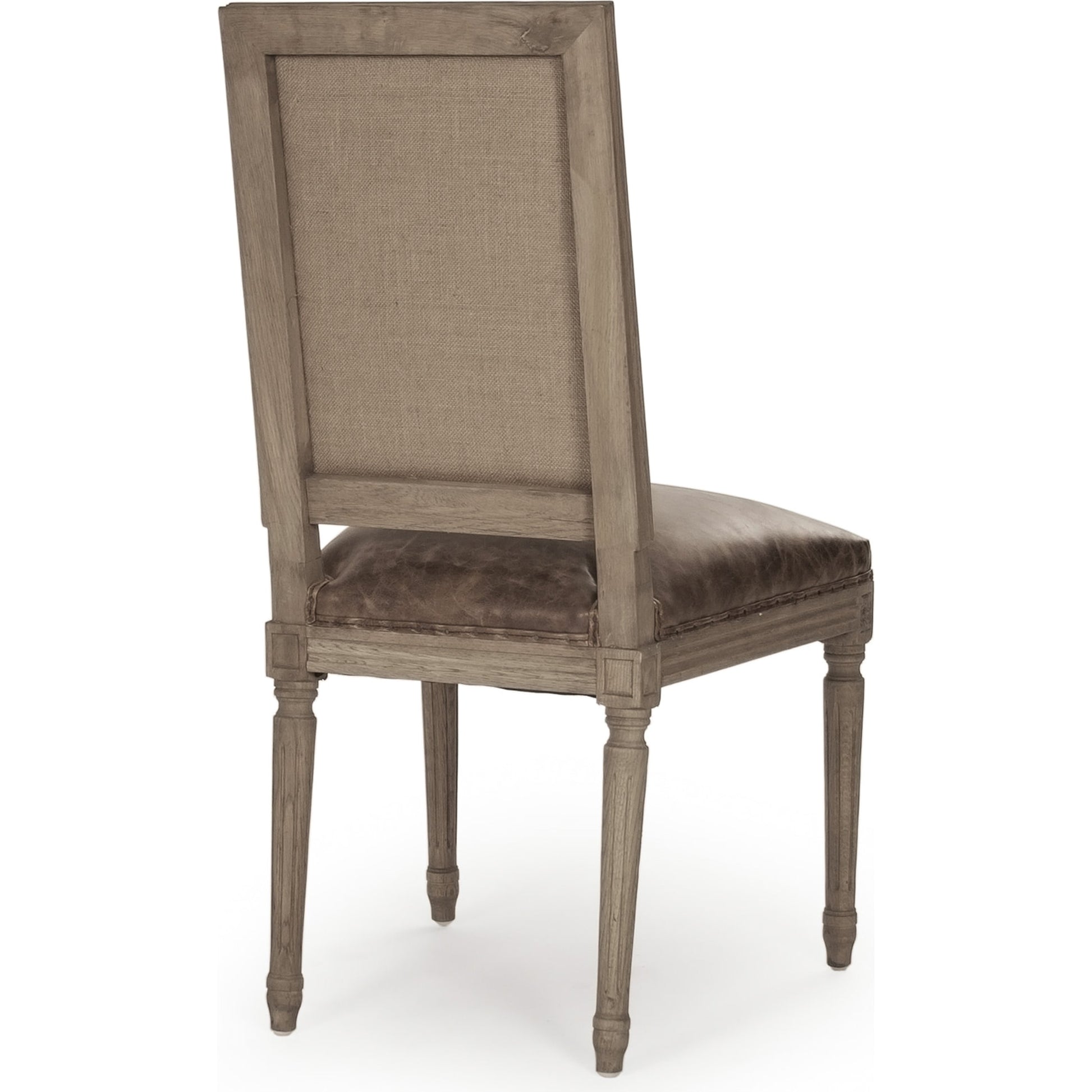 Louis Cowhide Side Chair by Zentique. Made from unique in a traditional style.