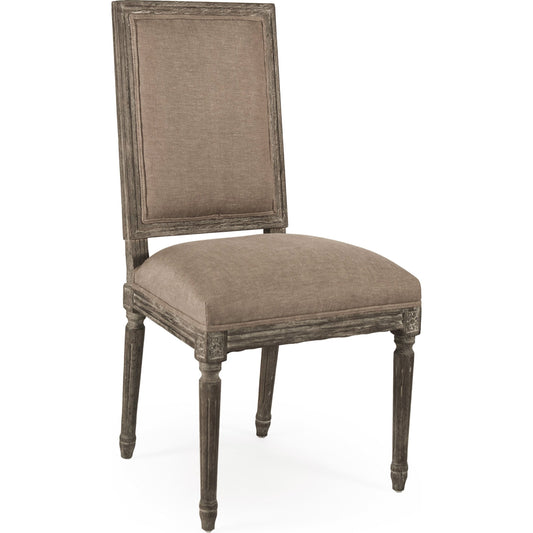 Louis Cowhide Side Chair by Zentique. Made from unique in a traditional style.