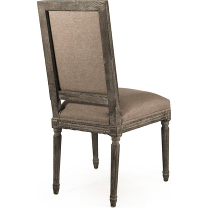 Louis Cowhide Side Chair by Zentique. Made from unique in a traditional style.