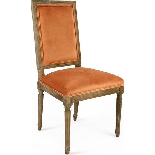 Louis Cowhide Side Chair by Zentique. Made from unique in a traditional style.