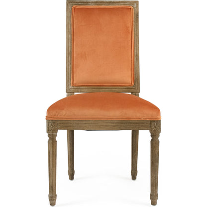 Louis Cowhide Side Chair by Zentique. Made from unique in a traditional style.