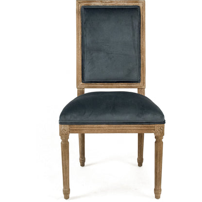 Louis Cowhide Side Chair by Zentique. Made from unique in a traditional style.