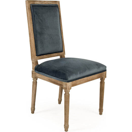 Louis Cowhide Side Chair by Zentique. Made from unique in a traditional style.