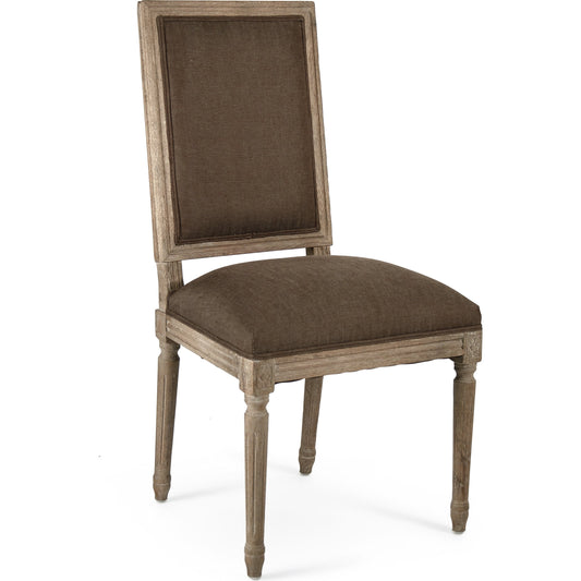 Louis Cowhide Side Chair by Zentique. Made from unique in a traditional style.