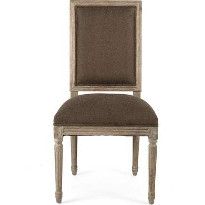 Louis Cowhide Side Chair by Zentique. Made from unique in a traditional style.