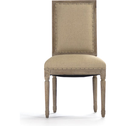 Louis Cowhide Side Chair by Zentique. Made from unique in a traditional style.