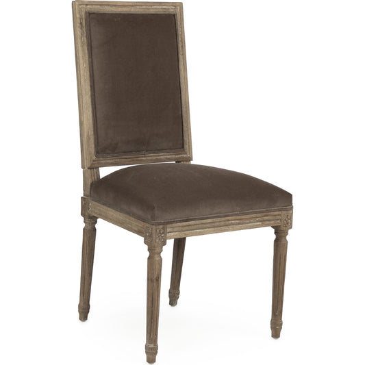 Louis Cowhide Side Chair by Zentique. Made from unique in a traditional style.