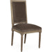 Louis Cowhide Side Chair by Zentique. Made from unique in a traditional style.